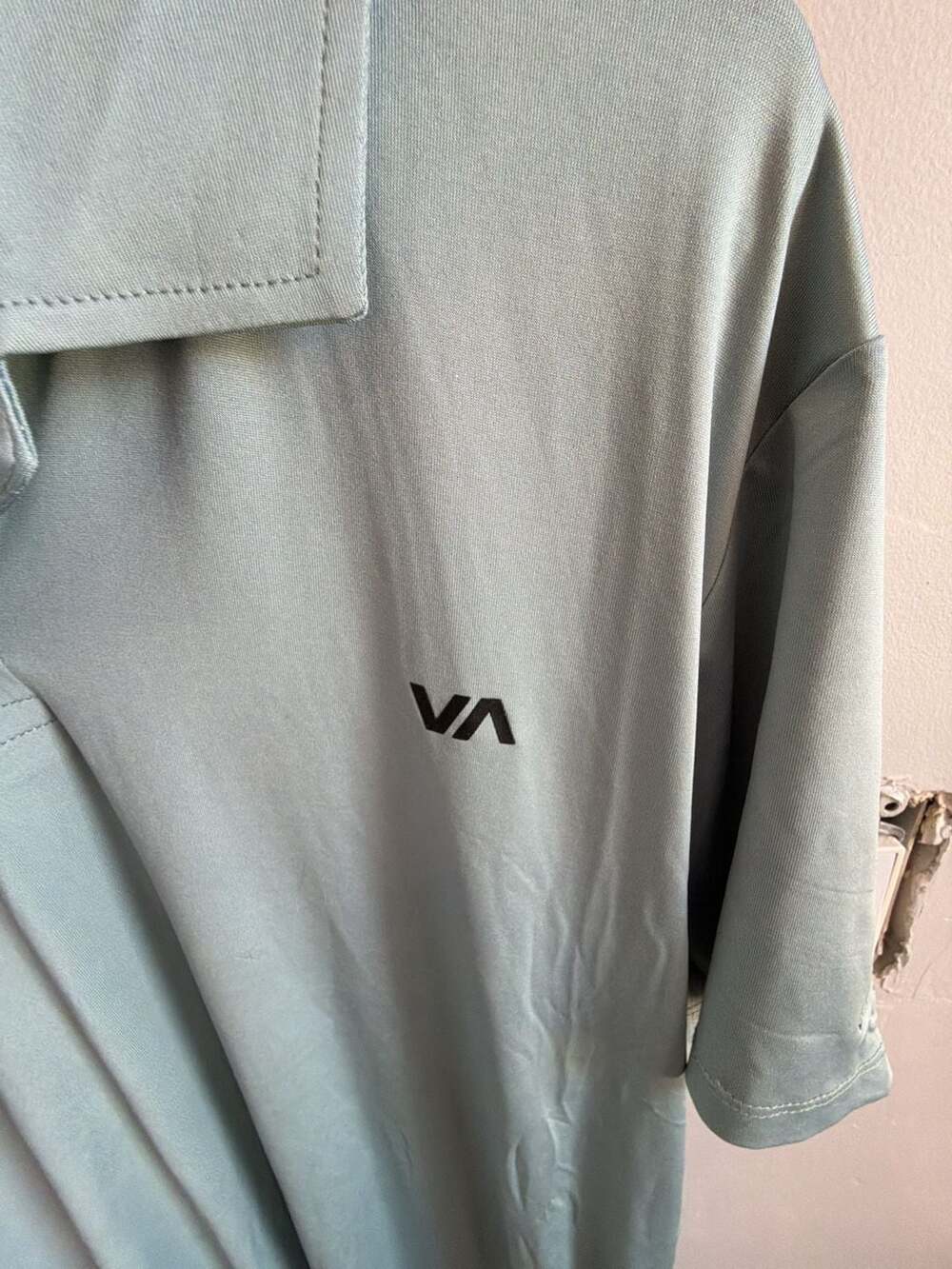 RVCA Sport Vent Technical Polo Shirt in Glacier - Picture 3 of 5